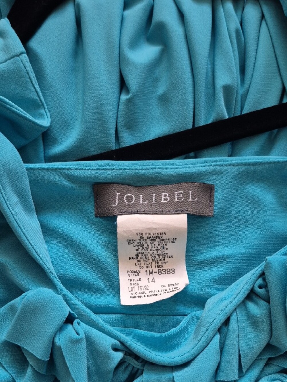 Turquoise Ruffle-Trim Square-Neck Midi Dress - Picture 7 of 7